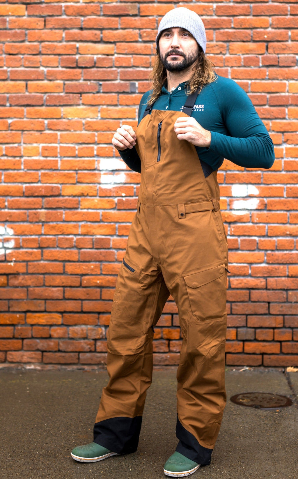 Men's Boxwood/Koa 3L Waterproof Bib Pants